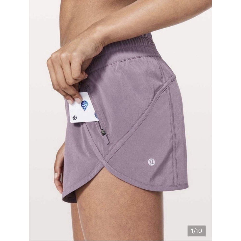 Lululemon Tracker V 4" Low Rise Short Women 4 Smoked Mulberry W7AA6S Swift Ultra - Picture 1 of 11